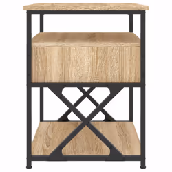 VidaXL 826075 nightstand/bedside table Oak - Additional view 7