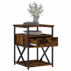 VidaXL 826077 nightstand/bedside table Oak - Additional view 4