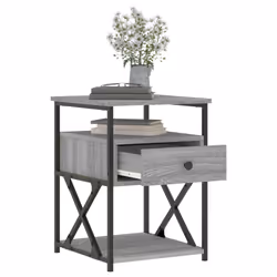 VidaXL 826080 nightstand/bedside table Oak - Additional view 4