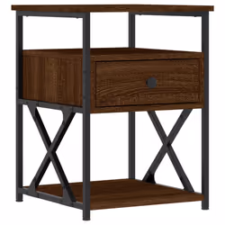 VidaXL 826082, Oak, Iron, Wood, 400 mm, 420 mm, 550 mm, 2 pc(s)