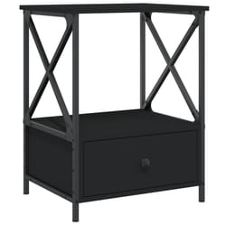 VidaXL 826083 nightstand/bedside table Black