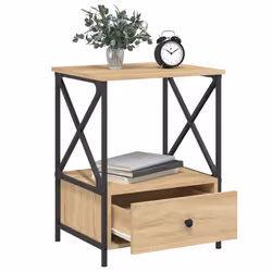 VidaXL 826086 nightstand/bedside table Oak - Additional view 4