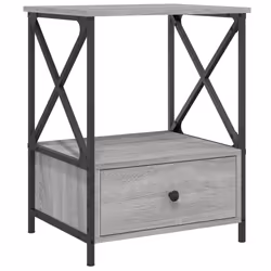 VidaXL 826090, Oak, Iron, Wood, 500 mm, 410 mm, 650 mm, 2 pc(s)