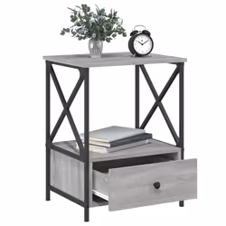 VidaXL 826090 nightstand/bedside table Oak - Additional view 4