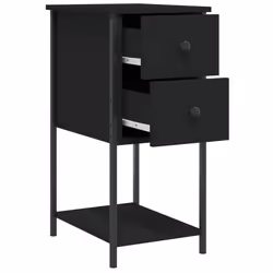 VidaXL 826093 nightstand/bedside table Black - Additional view 5