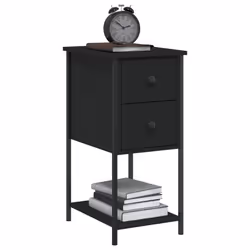 VidaXL 826094 nightstand/bedside table Black