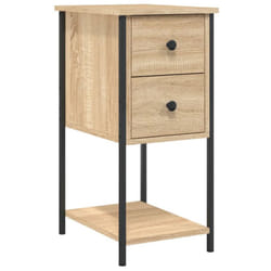 vidaXL Bedside Cabinet Bedside Table Side Table Sonoma Oak Engineered Wood - sonoma oak
