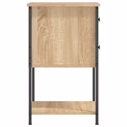 vidaXL Bedside Cabinet Bedside Table Side Table Sonoma Oak Engineered Wood - sonoma oak - Additional view 6