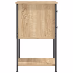 vidaXL Bedside Cabinets Nightstand Bed Table 2 pcs Smoked Oak Engineered Wood - sonoma oak, 2 pcs - Additional view 7