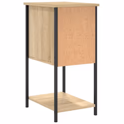vidaXL Bedside Cabinets Nightstand Bed Table 2 pcs Smoked Oak Engineered Wood - sonoma oak, 2 pcs - Additional view 8