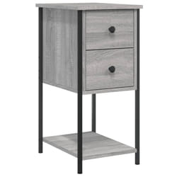 VidaXL 826099 nightstand/bedside table Grey, Oak