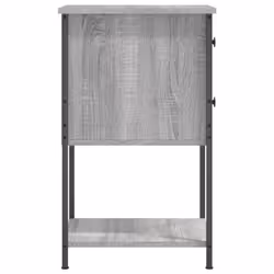vidaXL Bedside Cabinets Nightstand Bed Table 2 pcs Smoked Oak Engineered Wood - grey sonoma, 2 pcs - Additional view 7
