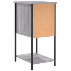 vidaXL Bedside Cabinets Nightstand Bed Table 2 pcs Smoked Oak Engineered Wood - grey sonoma, 2 pcs - Additional view 8