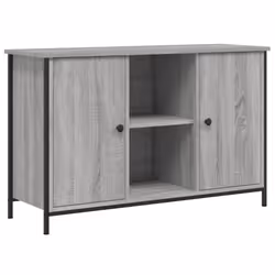 vidaXL TV Cabinet TV Console Sideboard Media Console Black Engineered Wood - grey sonoma
