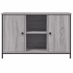vidaXL TV Cabinet TV Console Sideboard Media Console Black Engineered Wood - grey sonoma - Additional view 4