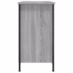 vidaXL TV Cabinet TV Console Sideboard Media Console Black Engineered Wood - grey sonoma - Additional view 6