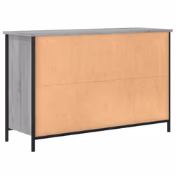 vidaXL TV Cabinet TV Console Sideboard Media Console Black Engineered Wood - grey sonoma - Additional view 7
