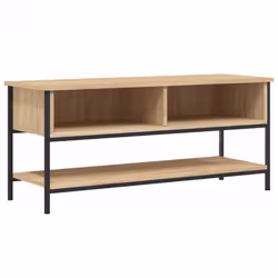 vidaXL TV Cabinet TV Console Sideboard Media Console Black Engineered Wood - sonoma oak