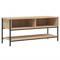 vidaXL TV Cabinet TV Console Sideboard Media Console Black Engineered Wood - sonoma oak