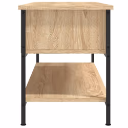 vidaXL TV Cabinet TV Console Sideboard Media Console Black Engineered Wood - sonoma oak - Additional view 4