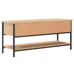vidaXL TV Cabinet TV Console Sideboard Media Console Black Engineered Wood - sonoma oak - Additional view 5