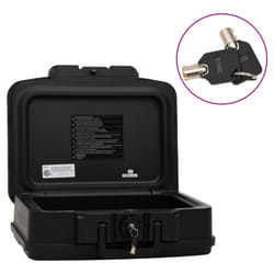 vidaXL Safe Box Security Safe Waterproof Fireproof Safe Box Lock Box Black - 44 x 37 x 16.5 cm