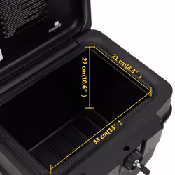 vidaXL Safe Box Security Safe Waterproof Fireproof Safe Box Lock Box Black - 44 x 37 x 34 cm - Additional view 9