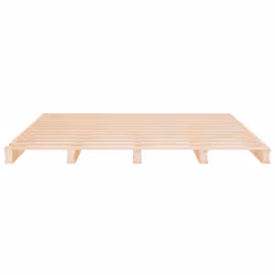 vidaXL Bed Frame Bedstead Wooden Bed Base Mattress Foundation Solid Wood Pine - 120 x 190 cm - Additional view 8