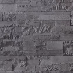 vidaXL Wallpaper Sheet Roll Wall Panels Decor Wall Covering 3D Stone Look - black