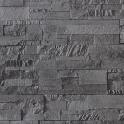 vidaXL Wallpaper Sheet Roll Wall Panels Decor Wall Covering 3D Stone Look - black
