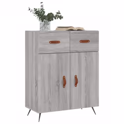 vidaXL Sideboard Storage Cabinet Side Cabinet Cupboard White Engineered Wood - grey sonoma - Additional view 2