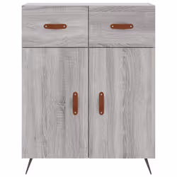 vidaXL Sideboard Storage Cabinet Side Cabinet Cupboard White Engineered Wood - grey sonoma - Additional view 5