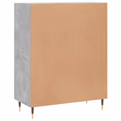 vidaXL Sideboard Storage Side Cabinet Cupboard Smoked Oak Engineered Wood - concrete grey - Additional view 7