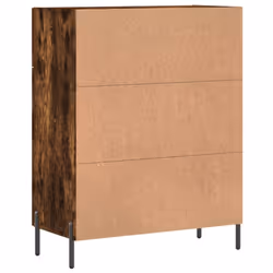 vidaXL Sideboard Storage Cabinet Side Cabinet Cupboard White Engineered Wood - smoked oak - Additional view 7