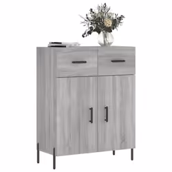 vidaXL Sideboard Storage Cabinet Side Cabinet Cupboard White Engineered Wood - grey sonoma - Additional view 2