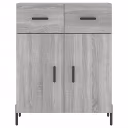 vidaXL Sideboard Storage Cabinet Side Cabinet Cupboard White Engineered Wood - grey sonoma - Additional view 5