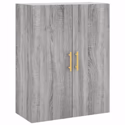 vidaXL Wall Mounted Cabinet Storage Cabinet Side Cabinet White Engineered Wood - grey sonoma