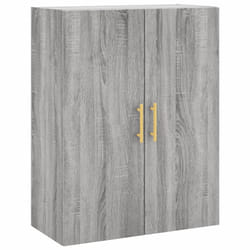 vidaXL Wall Mounted Cabinet Storage Cabinet Side Cabinet White Engineered Wood - grey sonoma