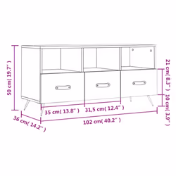 vidaXL TV Cabinet TV Unit Media Cabinet TV Stand Sonoma Oak Engineered Wood