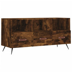 vidaXL TV Cabinet TV Unit Media Cabinet TV Stand Smoked Oak Engineered Wood