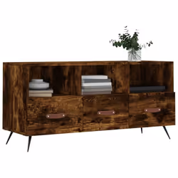 vidaXL TV Cabinet TV Unit Media Cabinet TV Stand Smoked Oak Engineered Wood