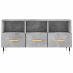 vidaXL TV Cabinet TV Unit Media Cabinet TV Stand Concrete Grey Engineered Wood - Additional view 4