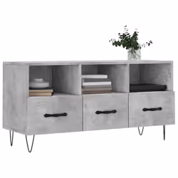vidaXL TV Cabinet TV Unit Media Cabinet TV Stand Concrete Grey Engineered Wood