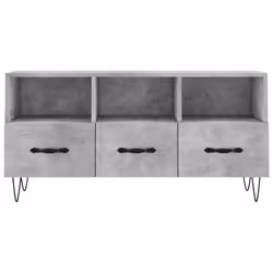 vidaXL TV Cabinet TV Unit Media Cabinet TV Stand Concrete Grey Engineered Wood - Additional view 4