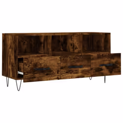 vidaXL TV Cabinet TV Unit Media Cabinet TV Stand Smoked Oak Engineered Wood - Additional view 5