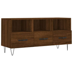 vidaXL TV Cabinet TV Unit Media Cabinet TV Stand Brown Oak Engineered Wood