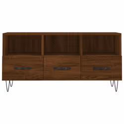 vidaXL TV Cabinet TV Unit Media Cabinet TV Stand Brown Oak Engineered Wood - Additional view 4