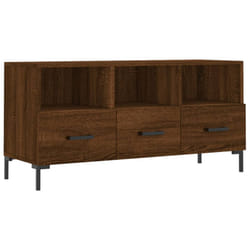 vidaXL TV Cabinet TV Unit Media Cabinet TV Stand Brown Oak Engineered Wood