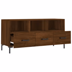 vidaXL TV Cabinet TV Unit Media Cabinet TV Stand Brown Oak Engineered Wood - Additional view 5