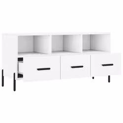 vidaXL TV Cabinet TV Unit Sideboard Media Unit TV Stand White Engineered Wood - Additional view 5